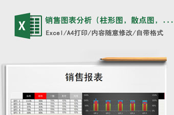 2021年銷售圖表分析（柱形圖，散點(diǎn)圖，組合圖各種組合顯示）