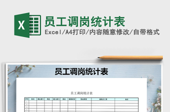 2021年員工調(diào)崗統(tǒng)計(jì)表