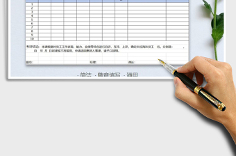 2021年员工绩效考核分析通用统计表