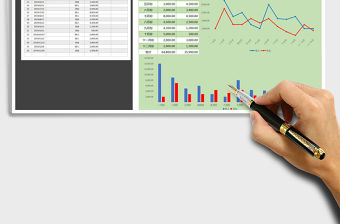 2021年全年收入支出明細表（可視化圖表結合）