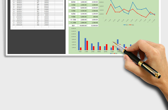 2021年全年收入支出明细表（可视化图表结合）