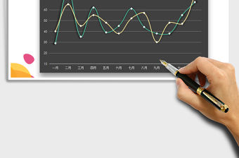 2021年年度銷量數據分析折線圖（可視化）免費下載