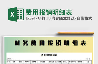 2021年費(fèi)用報銷明細(xì)表