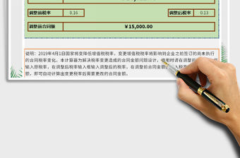 2021年2019增值稅稅率調整計算器