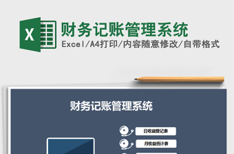 2021年財務(wù)記賬管理系統(tǒng)