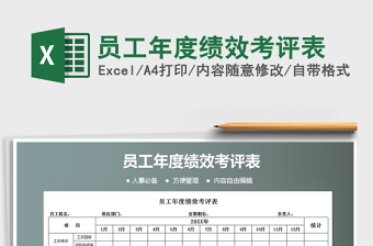 2021年員工年度績(jī)效考評(píng)表