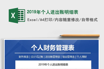 2021年2019年個人進出賬明細表