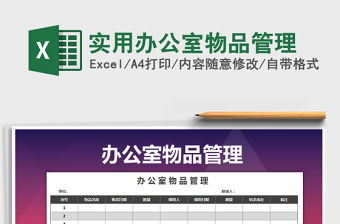 2021年實用辦公室物品管理