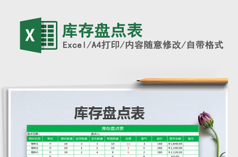 2021年庫存盤點(diǎn)表