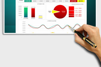 2021年電商年終財務營收報表成本一覽表