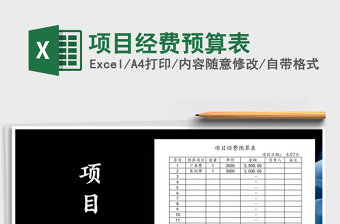 2021年項目經(jīng)費預(yù)算表