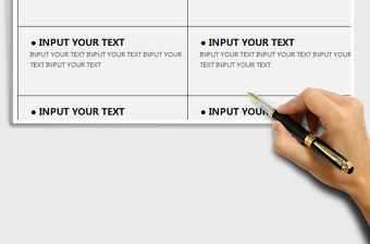 2021年表格樣式-黑白簡約-概要