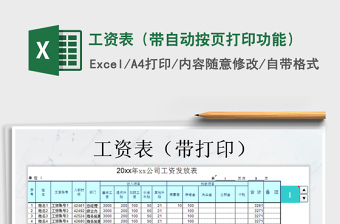 2021年工資表（帶自動(dòng)按頁打印功能）