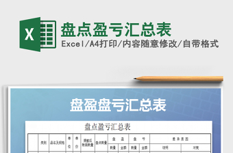 2021年盤點盈虧匯總表