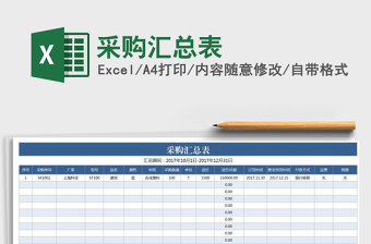 2021年采購(gòu)匯總表