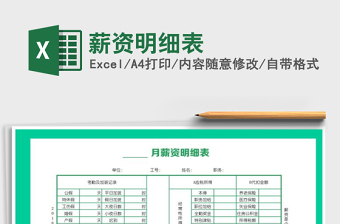 2021年薪資明細表