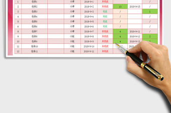 2021年工作計(jì)劃表格(自動判斷是否完成）