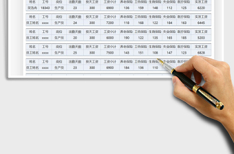 2021年員工工資條