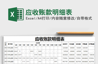 2021年應(yīng)收賬款明細(xì)表