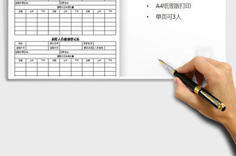 2021年疫情期間個人健康記錄表