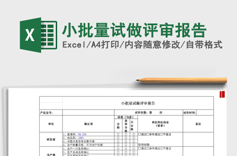 2021年小批量試做評(píng)審報(bào)告