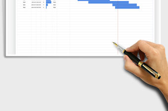 2021年營銷項目進度表-甘特圖顯示