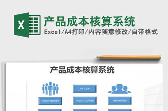 2021年產(chǎn)品成本核算系統(tǒng)