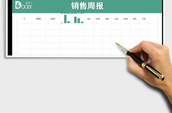 2021年銷售周報(bào)（含柱形迷你圖）