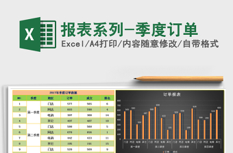 2021年報表系列-季度訂單