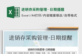2021年進(jìn)銷存采購管理-日期提醒