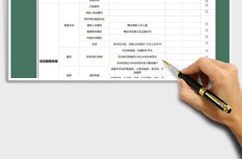 2021年活動策劃流程及清單