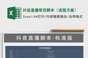 2021年抖音直播帶貨腳本（流程方案）