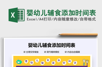 2021年嬰幼兒輔食添加時(shí)間表