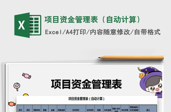 2021年項目資金管理表（自動計算）