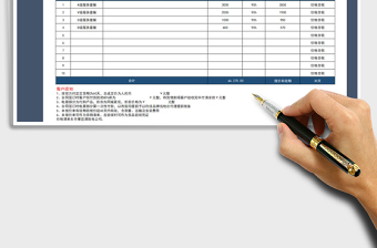 2021年服务报价单明细表