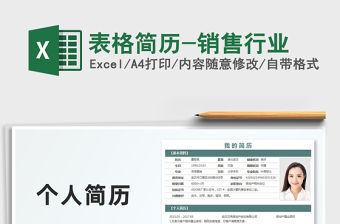 2021年表格簡歷-銷售行業(yè)