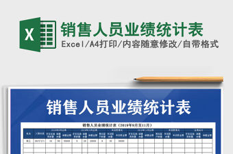 2021年銷售人員業績統計表