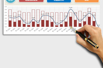 2021年部門員工銷售業績跟蹤監控工具（2018經理必備，三張表