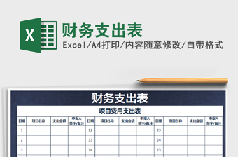 2021年財(cái)務(wù)支出表