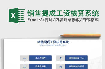 2021年銷售提成工資核算系統