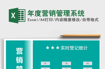 2021年年度營(yíng)銷管理系統(tǒng)免費(fèi)下載