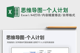 2021年思維導(dǎo)圖-個(gè)人計(jì)劃