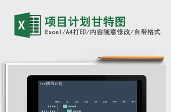 2021年項(xiàng)目計(jì)劃甘特圖