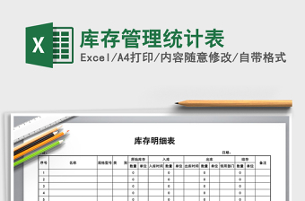 2021年庫(kù)存管理統(tǒng)計(jì)表