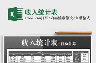 2021年收入統(tǒng)計表