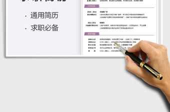 2021年個人求職簡歷-銀行收銀員