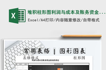 2021年堆積柱形圖利潤與成本及賬務資金流動的表達