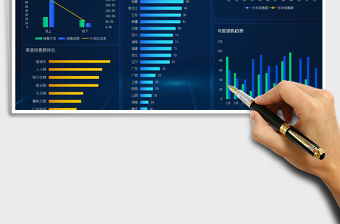 2021年銷售渠道可視化數(shù)據(jù)大屏