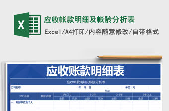 2021年應收帳款明細及帳齡分析表