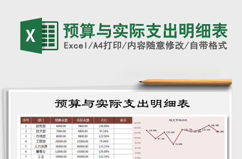 2022预算与实际费用使用情况EXCEL